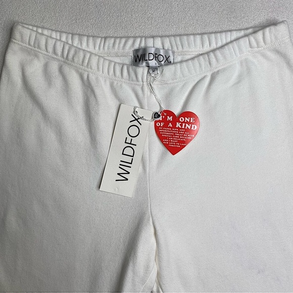 Wildfox Women's Knox Jogger Sweatpants 'Edelweiss Wash' Size (M) Medium NEW - Picture 5 of 11